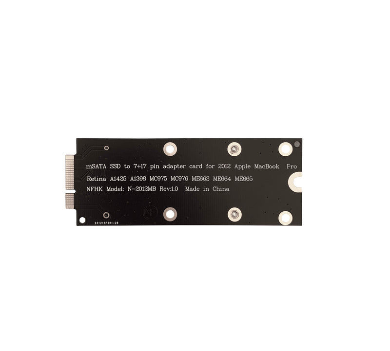 Msata to Apple SSD Adapter for Macbook Pro Retina 13" 15" A1398 A1425